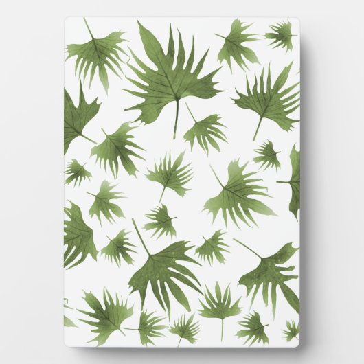 カナリーつる植物葉 フォトプラーク (正面)