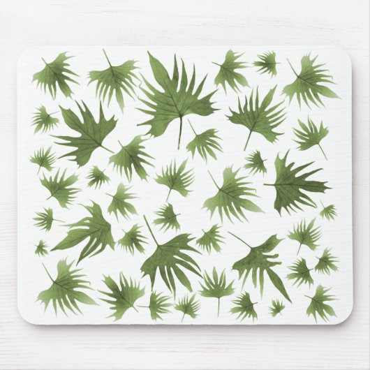 カナリーつる植物葉 マウスパッド (正面)