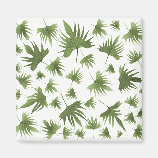 カナリーつる植物葉 マグネット (正面)