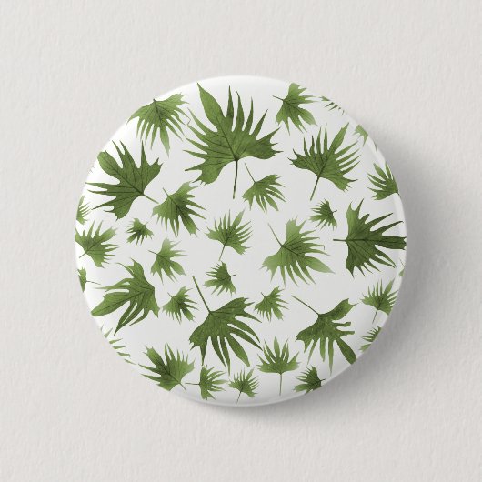 カナリーつる植物葉 缶バッジ (正面)