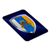 カナリーアイランドメトタリックのエンブレム マグネット (右側)