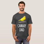 カナリーパパペットバードカナリーラバーギフトfor父 tシャツ (正面フル)