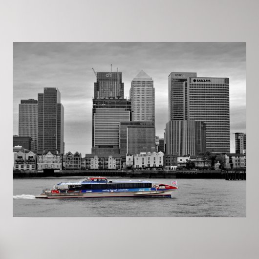 カナリーワーフロンドンDocklandsイギリス ポスター (正面)