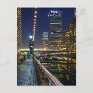 カナリーワーフ、ロンドンUK ポストカード