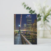 カナリーワーフ、ロンドンUK ポストカード (スタンド正面)