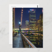 カナリーワーフ、ロンドンUK ポストカード (正面/裏面)