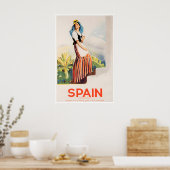 カナリー諸島 アート スペイン 旅行 ポスター スペイン語 (キッチン)
