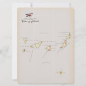 カナリ図解入りの、写真付きの諸島の地図。 (裏面)