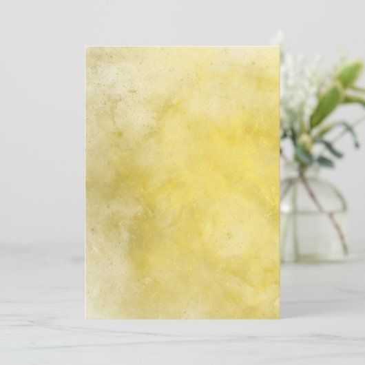 カナリ空白のウォーター色結婚式招待状 招待状 (スタンド正面)