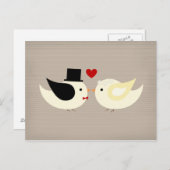 カナリ結婚したの鳥 ポストカード (正面/裏面)