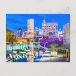 カナルウォーク – インディアナポリス，インディアナ ポストカード