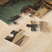 カナルグランデヴェネツィアヴィンテージ絵画ズトラベルアート ジグソーパズル (側面)