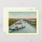 カナルシーン，ヴェネツィア，カリフォルニアヴィンテージ ポストカード (正面/裏面)