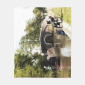 カナルナローボートフリースブランケット フリースブランケット (正面)