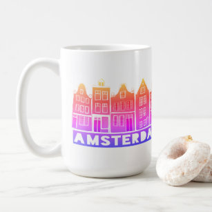 カナルハウスレインボーアムステルダムホランドオランダトラベル コーヒーマグカップ