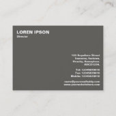 カナルビュートパーク、カーディフ 名刺 (裏面)