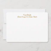 カナルボーツ招待状 (裏面)