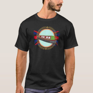 カナルボートアイディア&バージボートオーナー用ナローボート Tシャツ