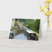 カナルボート誕生日カード カード (黄色い花)