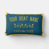 カナルボ伝統的ートカスタムボートネーム記号 ランバークッション (正面)