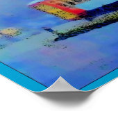 カナル市電、霧の中での汚れ ポスター (角)