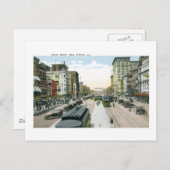 カナル通り，ニューオリンズ，ルイジアナ ポストカード (正面/裏面)