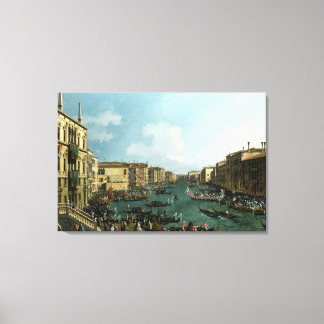 カナル・グランデ、ヴェネツィア カナレット 油彩画 16K 高画質 キャンバスプリント