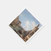 カナレットビューオブザグランドカナル スタンダードカクテルナプキン (角)