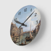 カナレットビューオブザグランドカナル ラウンド壁時計 (傾斜)