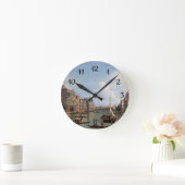 カナレットビューオブザグランドカナル ラウンド壁時計 (ホーム)