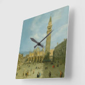 カナレット |サンマルコ広場 スクエア壁時計 (傾斜)