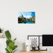 カナレット:ヴェネツィアの大運河の入り口 ポスター (ホームオフィス)