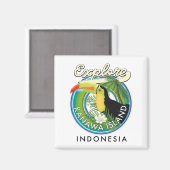 カナワ島インドネシアを探索 マグネット (正面/裏面)