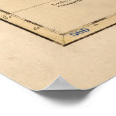 カナンの国の地図（1760年） ポスター (角)