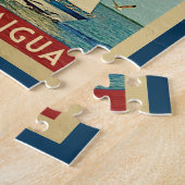 カナンダイグアセールボートヴィンテージトラベルニューヨーク ジグソーパズル (側面)