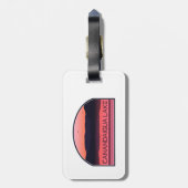 カナンダイグアレイクニューヨークレッドサンライズ ラゲッジタグ (裏面縦)