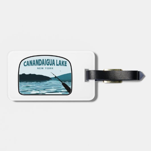 カナンダイグアレイクニューヨーク魚釣りロッド ラゲッジタグ (裏面横)