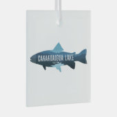 カナンダイグアレイクニューヨーク魚 ガラスオーナメント (正面右)