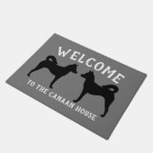 カナンドグシルエットカスタム ドアマット (アングル)