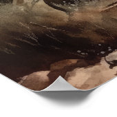 カナンドッグアートプリントポスター ポスター (角)