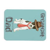 カナンドッグパパ磁石 マグネット (横)