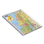 カナン十二部族の土地区画の地図 ノートブック (右側)