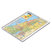 カナン十二部族の土地区画の地図 ノートブック (左側)