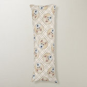 カナン絵を描ドッグのかわいいオリジナルペットドッグアート ボディピロー (正面縦)