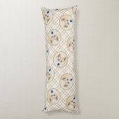 カナン絵を描ドッグのかわいいオリジナルペットドッグアート ボディピロー (裏面 (縦))