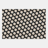 カナン絵を描ドッグのかわいいオリジナルペットドッグアート ラッピングペーパーシート (正面3)