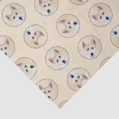 カナン絵を描ドッグのかわいいオリジナルペットドッグアート 薄葉紙 (詳細)