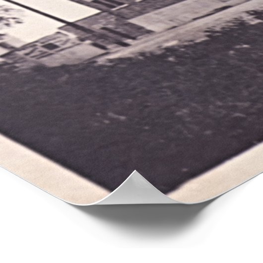 カナージーブルックリンニューヨークファイアーエンジンハウス1910 ポスター (角)