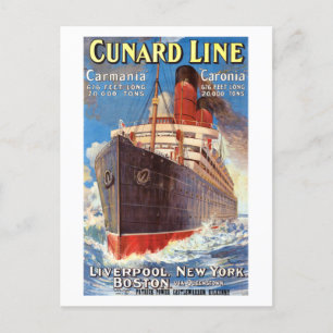 カナード海ライナーHAMBURG NEW YORKポスターポストカー ポストカード