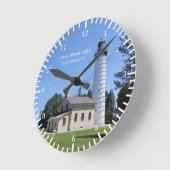 カナ島灯時計 ラウンド壁時計 (傾斜)